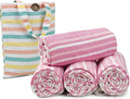 HILLFAIR Cotton Turkish Beach Towels, Quick Dry Lightweight Sand Free Peshtemal by HILLFAIR