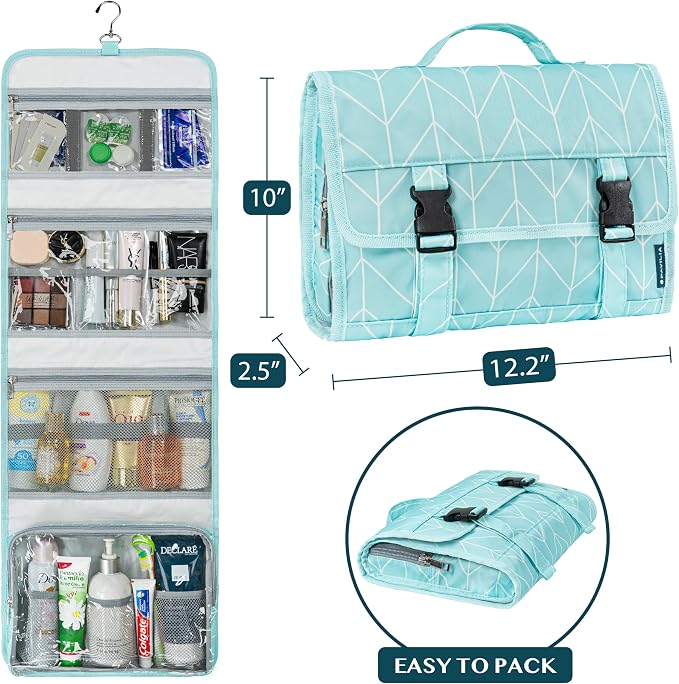 PAVILIA Travel Hanging Toiletry Bag - Image 2