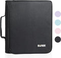 SUNEE Zippered Binder Bag with Handle, 2-Inch 3-Ring O-Ring, 500-Sheet Capacity by SUNEE