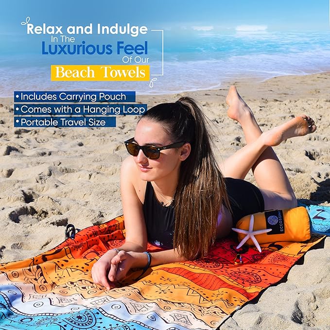 ECCOSOPHY Microfiber Beach Towel - Image 5