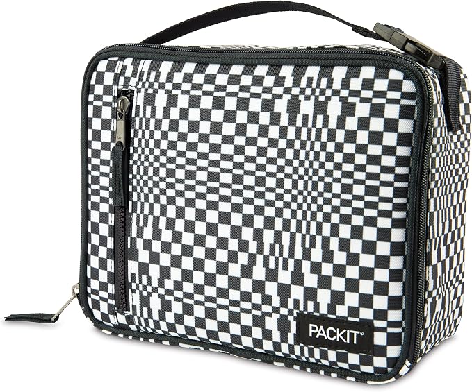 PackIt Freezable Classic Lunch Box, Checked Out, Built by PackIt