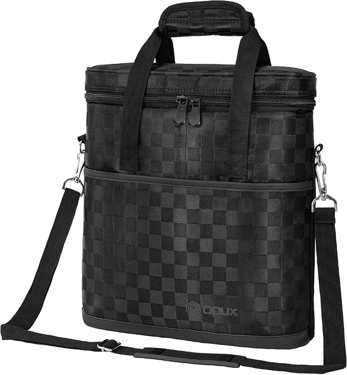 OPUX 3 Bottle Wine Carrier Tote, Insulated Leakproof Wine Cooler Bag, Wine by OPUX