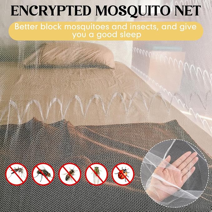 4 Corners Mosquito Net for Mosquiteros para Camas Bed Canopies Netting Bed - Image 4