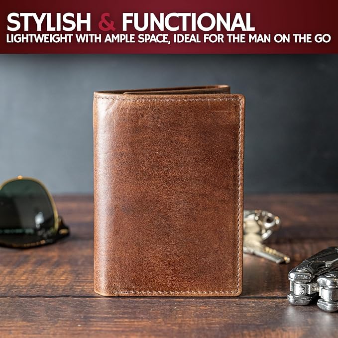 BULL GUARD Leather Trifold Wallets - Image 6