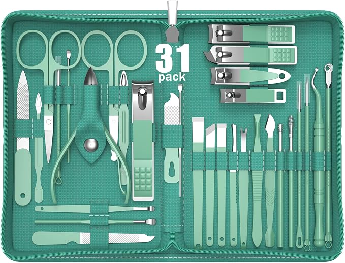 Manicure Set Personal Care, Nail Clipper Kit, Professional Nail Clipper by Tseoa