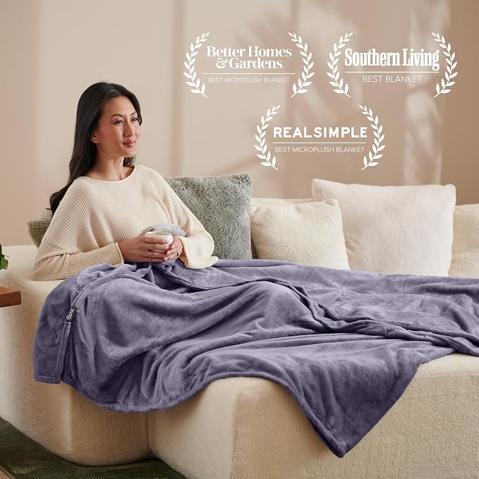 Bare Home Fleece Blanket - Image 5