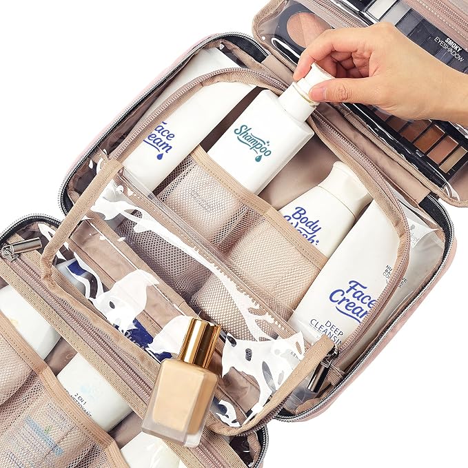 NISHEL Travel Toiletry Bag for women, Portable Hanging Organizer for - Image 5