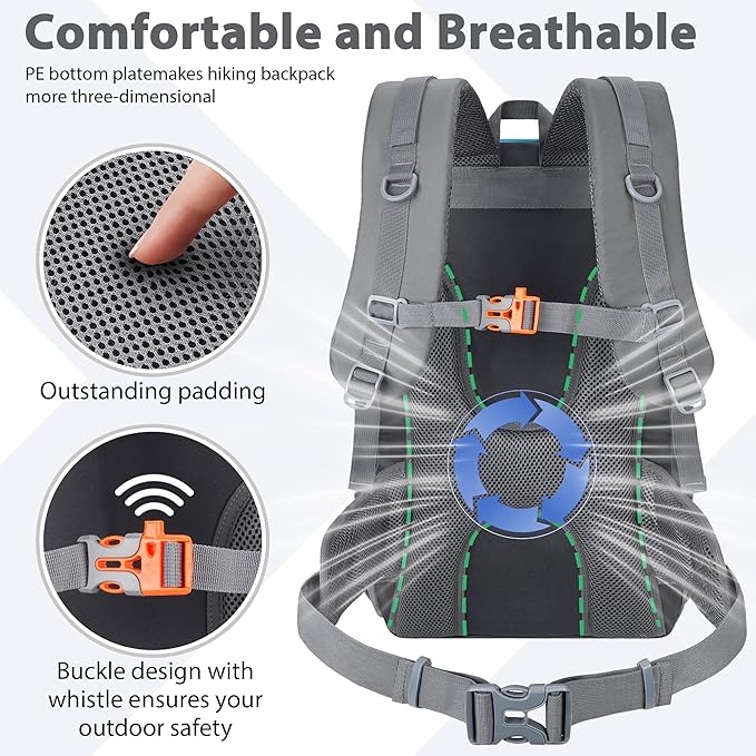 Hiking Backpack 30L Lightweight Travel Daypack Small Day Pack - Image 4
