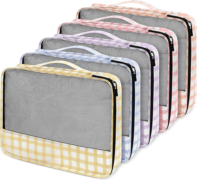 5 Pcs Packing Cubes for Suitcase Large Travel Cubes Carry on Luggage Organizer - Image 6