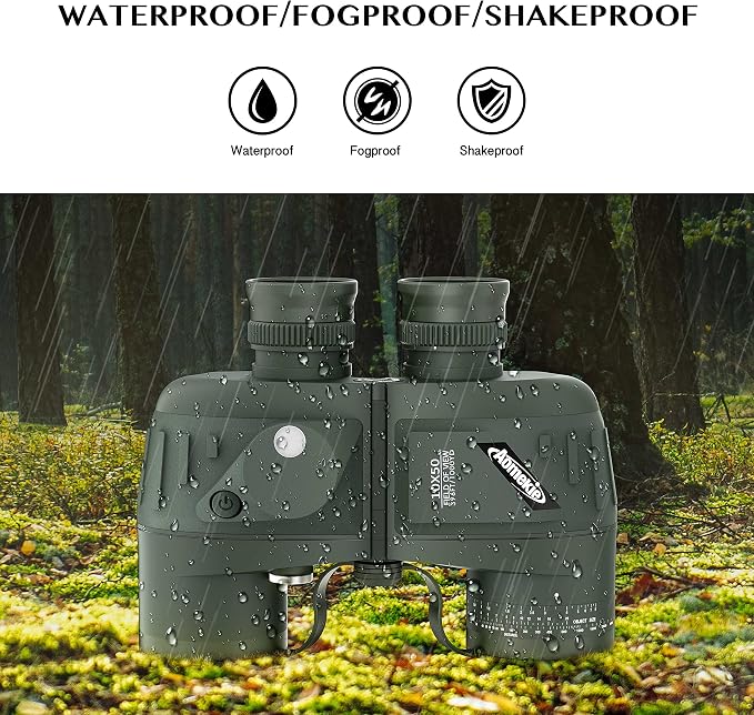 AOMEKIE Marine Binoculars for Adults 10x50 Waterproof Binoculars - Image 6