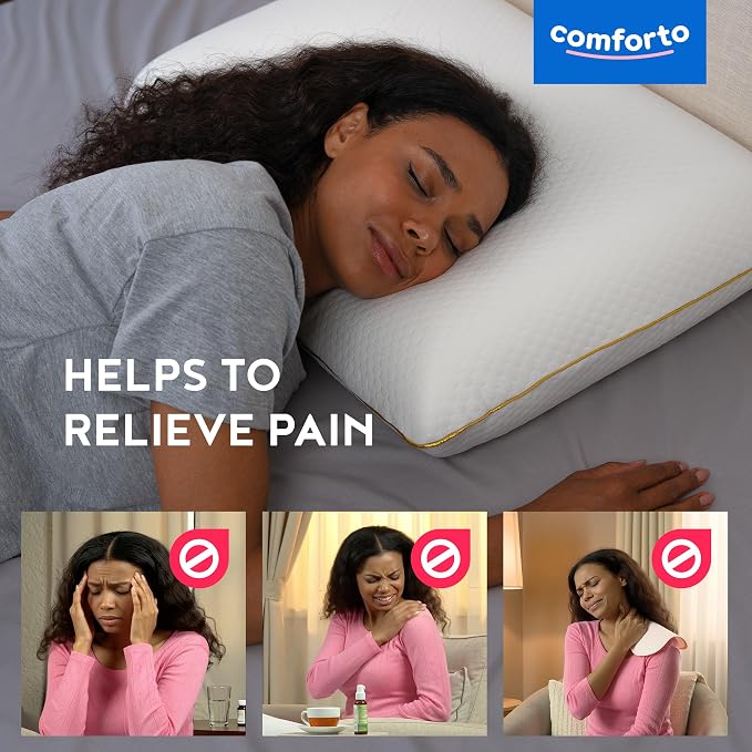 Ergonomic Memory Foam Pillow for Neck Pain Relief - Image 7