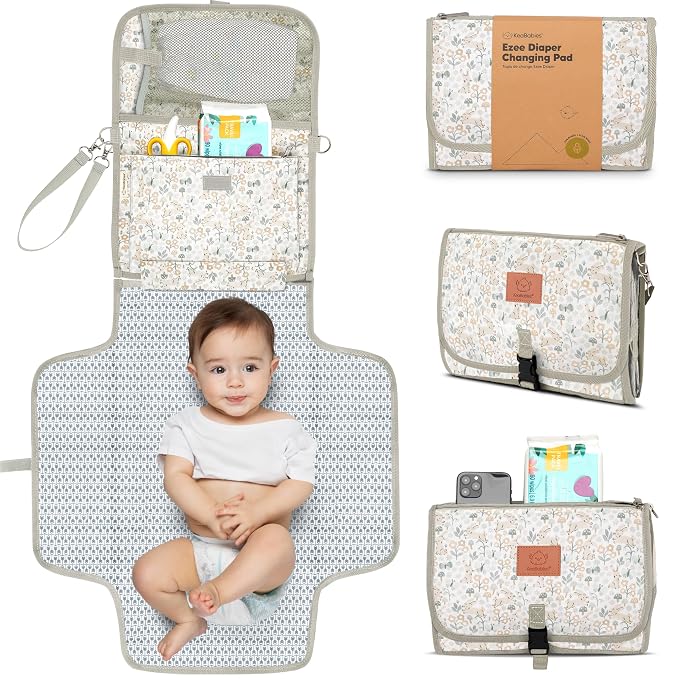 KeaBabies Portable Diaper Changing Pad by KeaBabies