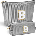 YOOLIFE Initial Makeup Bag, Travel Toiletry Bag, Personalized Gifts by YOOLIFE