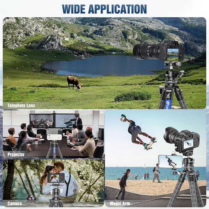 LEOFOTO Carbon Fiber Tripod - Image 7