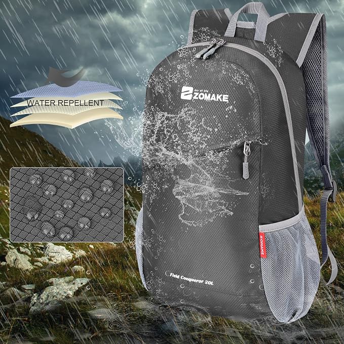 ZOMAKE Lightweight Packable Backpack 20L, Foldable Backpacks Small Daypack - Image 5