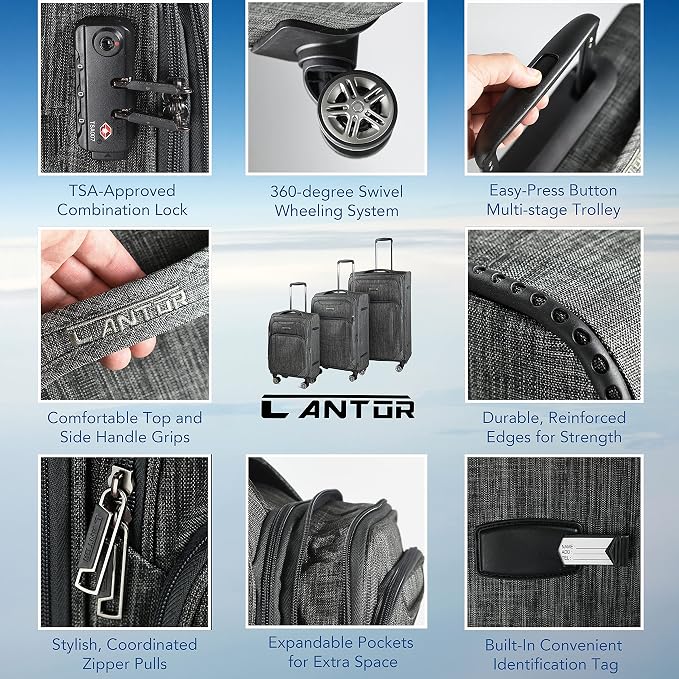 Cantor Ultra Lightweight Softside Luggage - Image 4