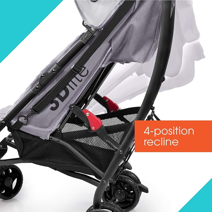 Summer Infant 3Dlite Convenience Stroller, Large Seat Area, 4 Position Recline - Image 4