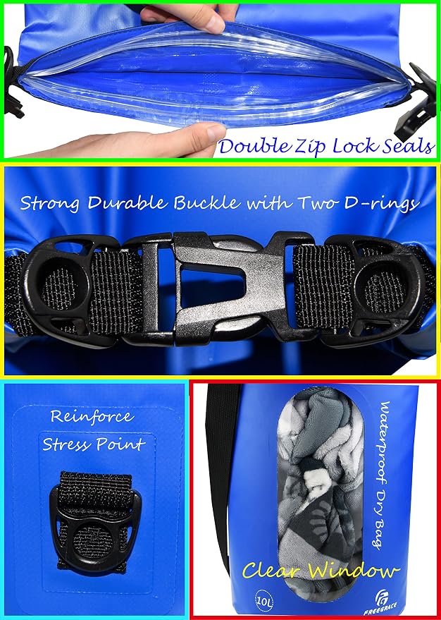 Freegrace Waterproof Dry Bags Set Of 3 Dry Bag - Image 3