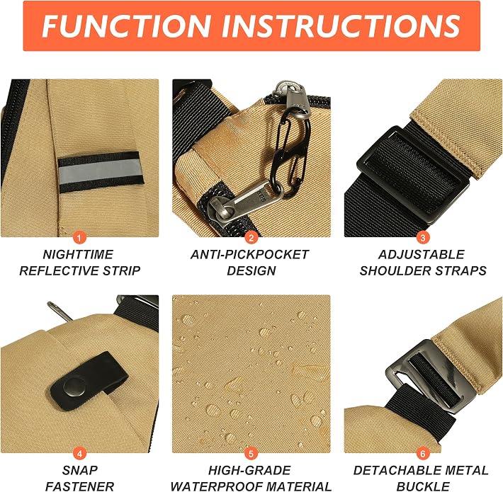 Anti Theft Crossbody Travel Bags - Image 4