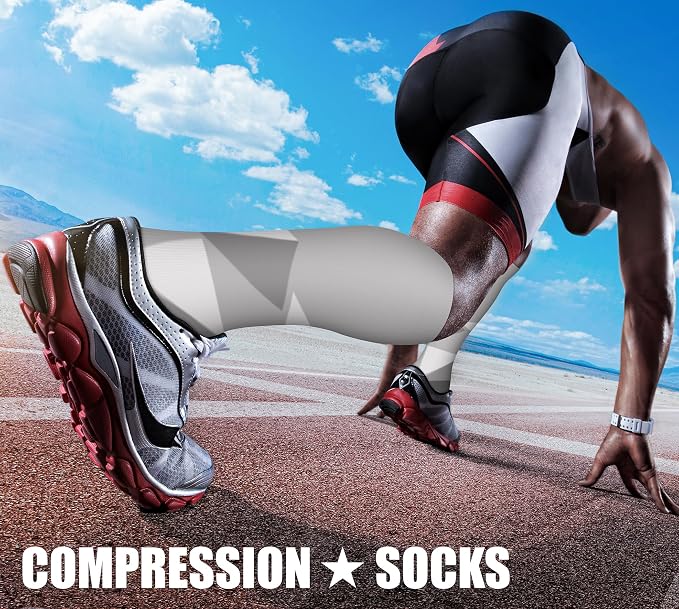 CHARMKING Compression Socks for Women & Men Circulation 15-20 mmHg is Best - Image 3