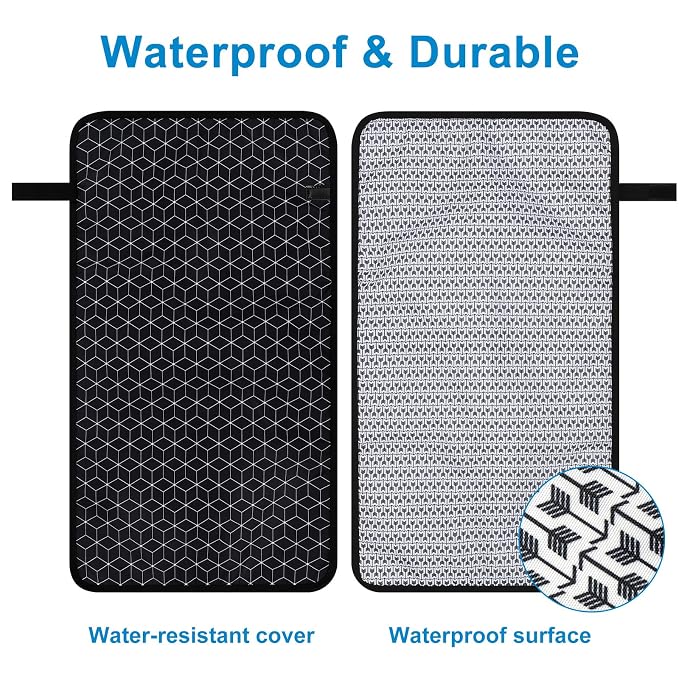 Accmor Portable Diaper Changing Pad, Waterproof Baby Changing Mat, Foldable - Image 2