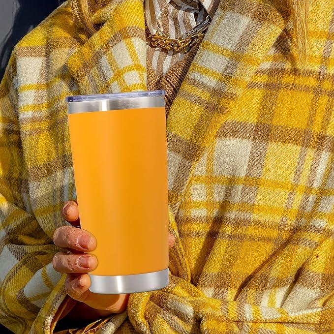 20 oz Tumbler with lid Double Wall Vacuum Insulated Tumblers Stainless Steel - Image 8