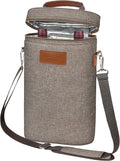 Tirrinia 2 Bottle Wine Gift Tote Carrier by Tirrinia