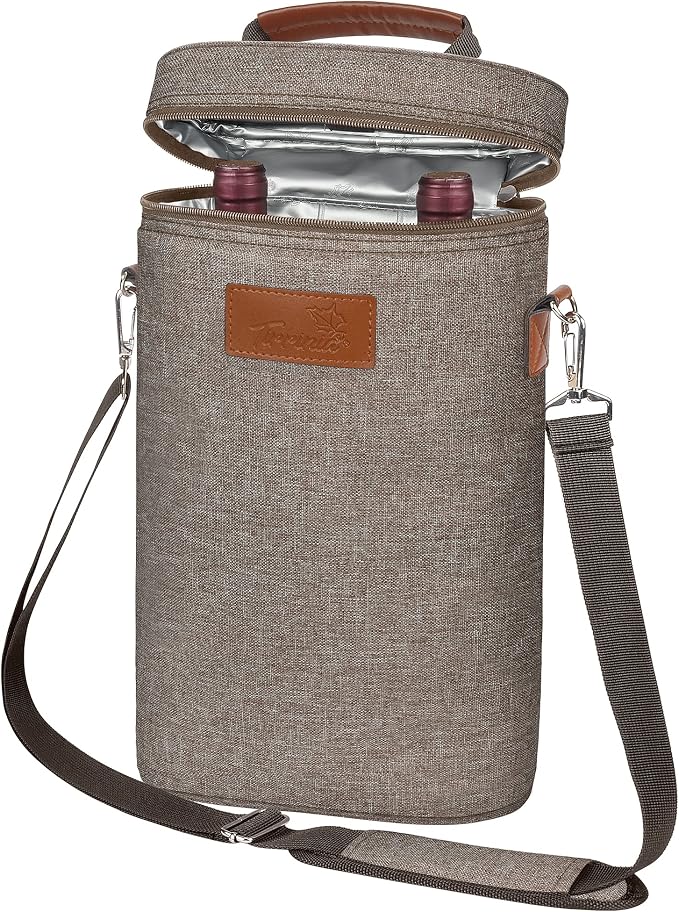 Tirrinia 2 Bottle Wine Gift Tote Carrier by Tirrinia