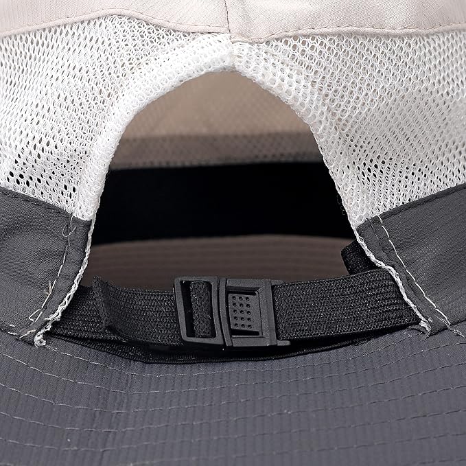 Womens Summer Sun Hat Beach Hat Wide Brim Outdoor UV Protection Hat Foldable - Image 7