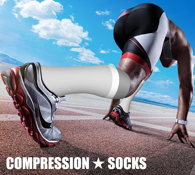 CHARMKING Compression Socks for Women & Men Circulation 15-20 mmHg is Best - Image 3
