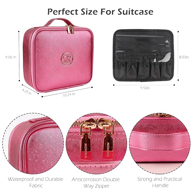 MOMIRA Travel Makeup Bag Cosmetic Bag Makeup Organizer Bag - Image 2
