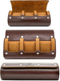 Watch Travel Case for Men Watch Roll for Travel Organizer and Display Watch Case by MirageLuxuryTravel