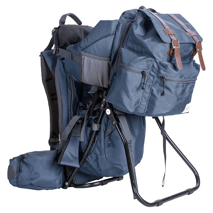 ClevrPlus Urban Explorer Child Carrier Hiking Baby Backpack, Marine Blue - Image 2