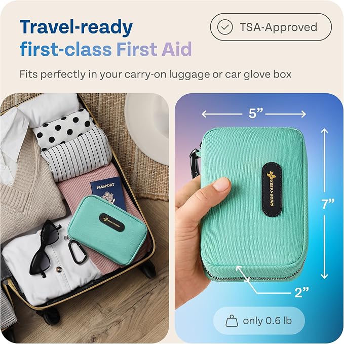 KeepGoing Travel First Aid Kit for Car, Camping and Outdoor Emergencies - Image 3