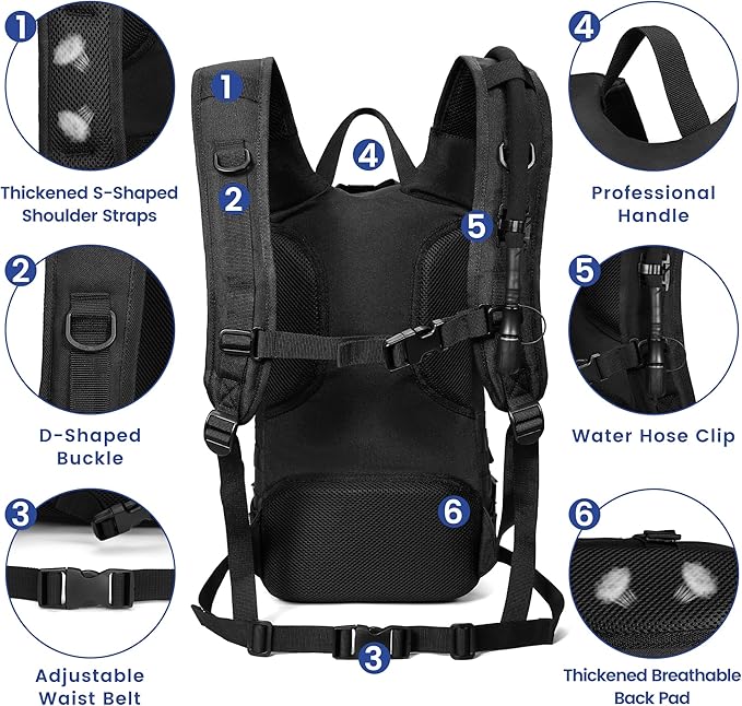 1050D Tactical Hydration Backpack - Image 4