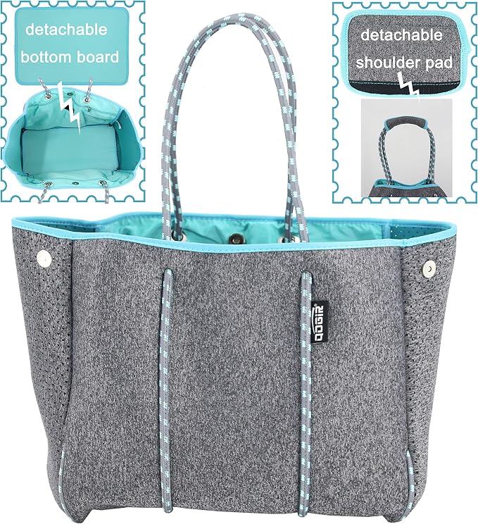 QOGiR Neoprene Multipurpose Beach Bag Tote - Image 2