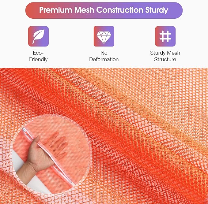 5Pcs Sturdy Mesh Laundry Bags for Delicates, Travel and Organzie - Image 4