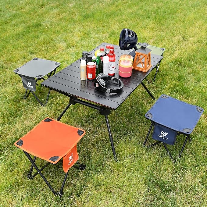 Opliy Camping Stool, Folding Small Chair Portable Camp Stool - Image 7