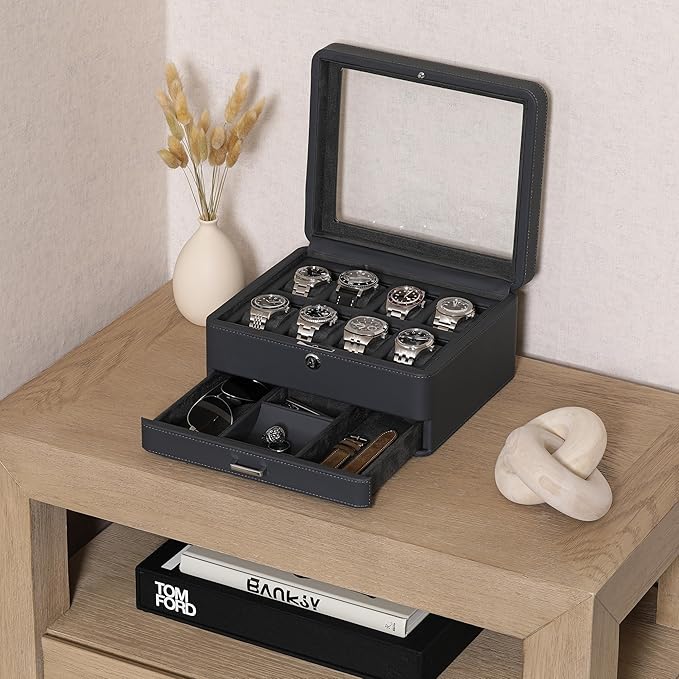 ROTHWELL 8 Slot Leather Watch Box - Image 2