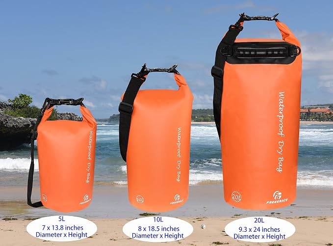 Freegrace Waterproof Dry Bags Set of 3 Dry Bag - Image 2