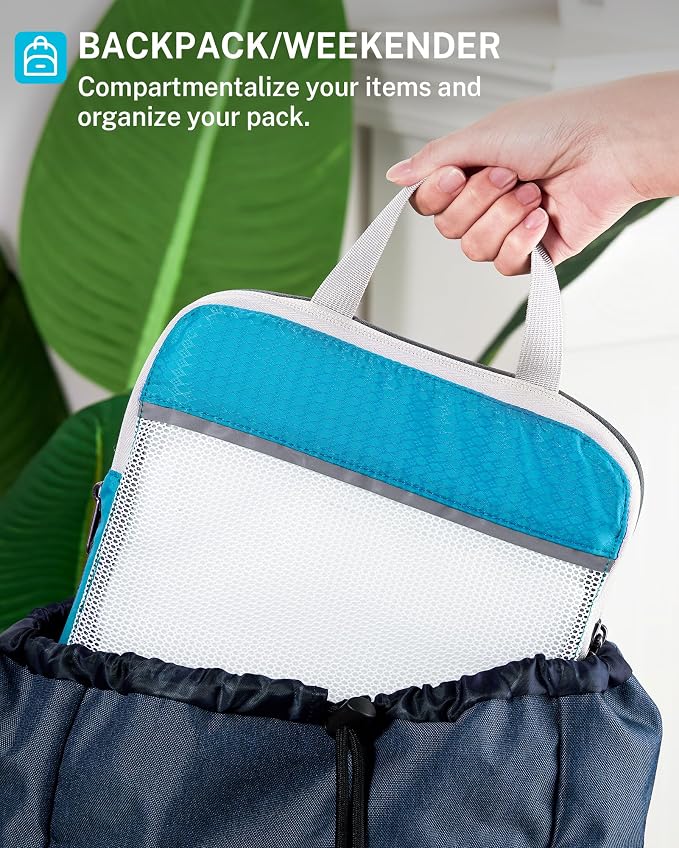 Compression Packing Cubes, Gonex Extensible Storage Mesh Bags Organizers - Image 7