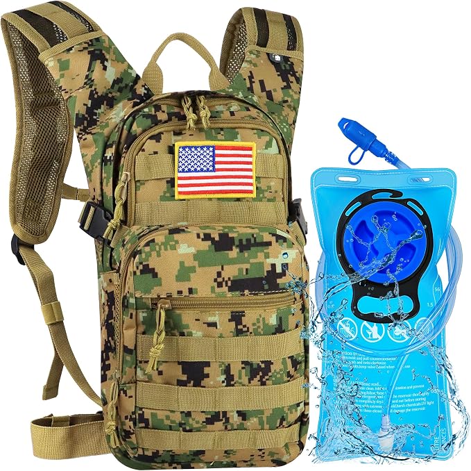 Tactical Hydration Backpack 2L Water Bladder by Zavothy