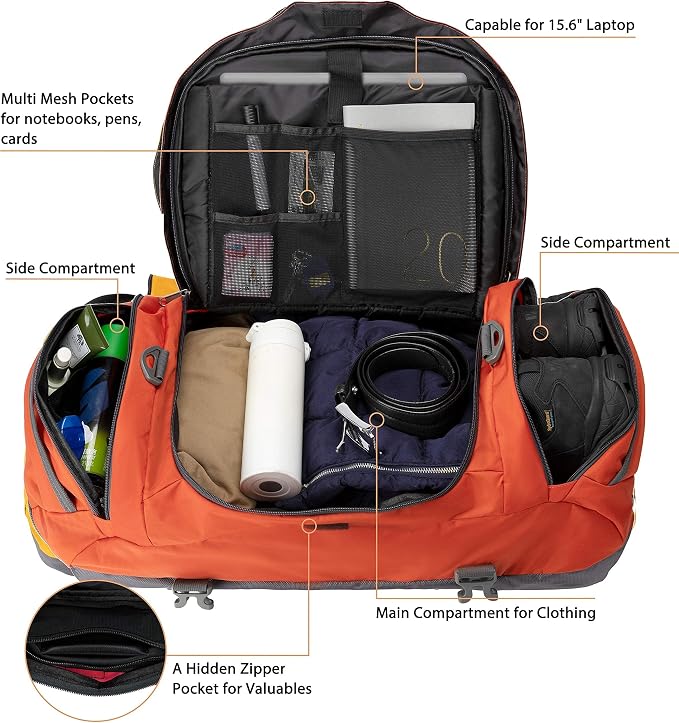 Ubon Large Duffel Bag Weekender Bags - Image 5