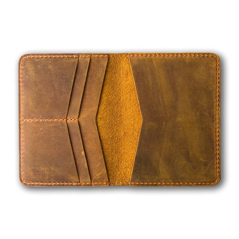 PEGAI Handcrafted Leather Passport Wallet - Image 3