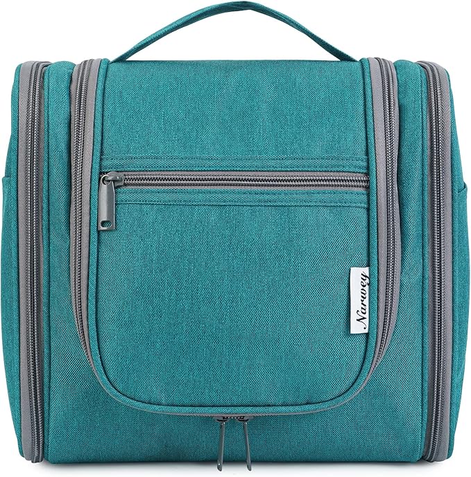 Narwey Hanging Toiletry Bag for Women Travel Makeup Bag Organizer Toiletries by Narwey