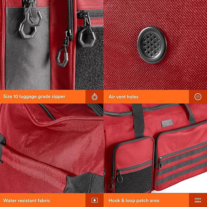 Fitdom 130L 36" Heavy Duty Extra Large Sports Gym Equipment Travel Duffle Bag - Image 5