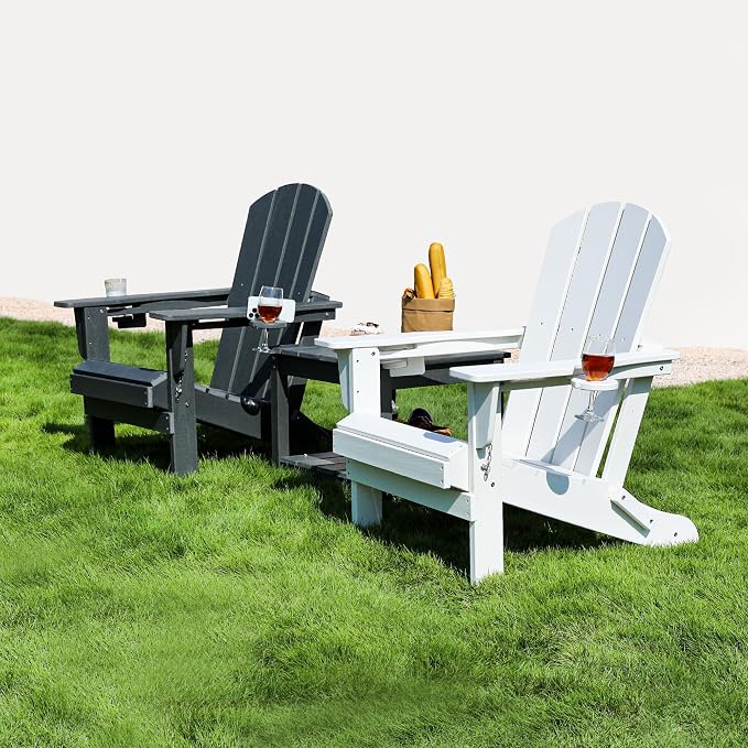 SERWALL Adirondack Chair with Cup Holders - Image 9