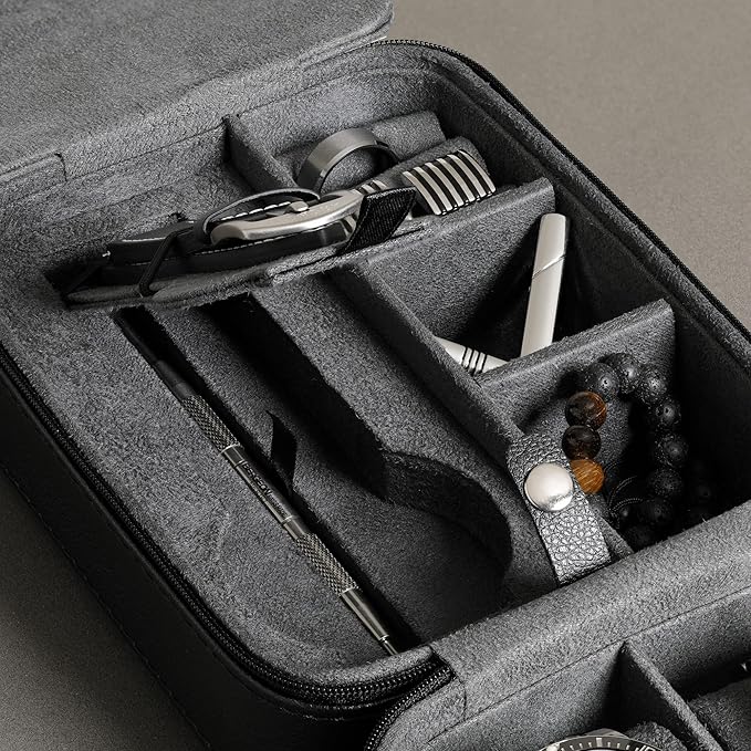 ROTHWELL 5 Watch Travel Case Storage Organizer - Image 7