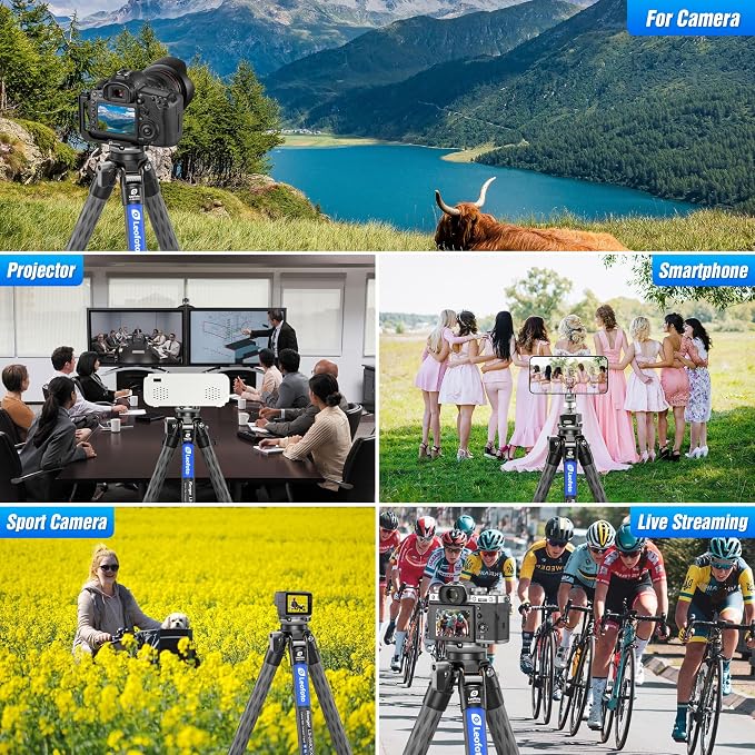 LEOFOTO LS-284CEXX Carbon Fiber Tripod - Image 6