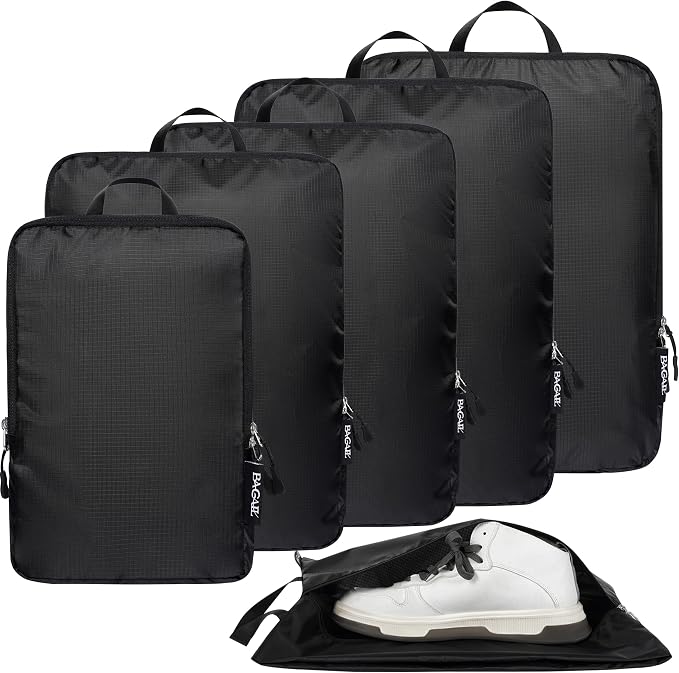 BAGAIL 6 Set Ultralight Compression Packing Cubes Packing Organizer by BAGAIL